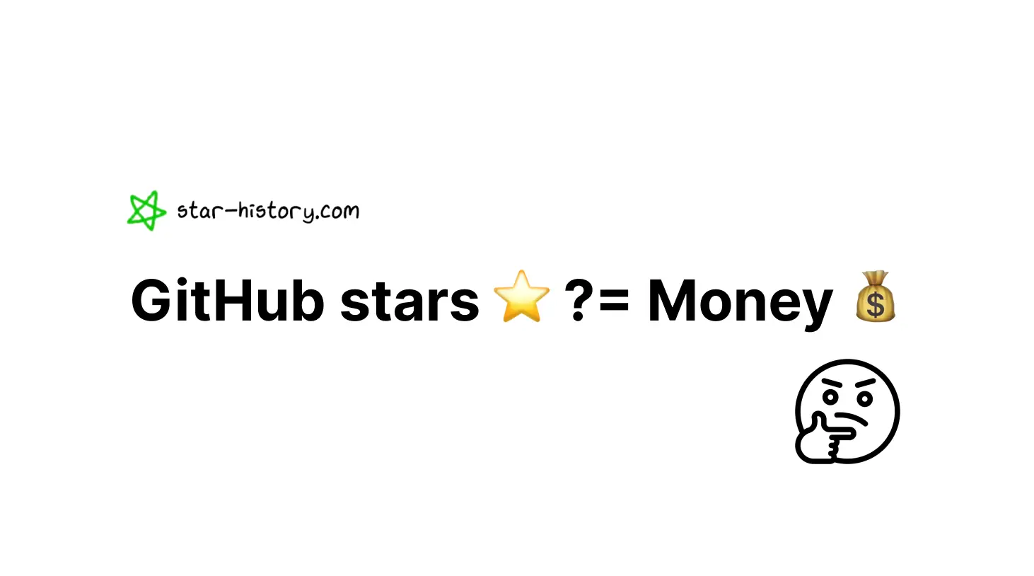 Do GitHub stars ⭐️ = Money 💰?