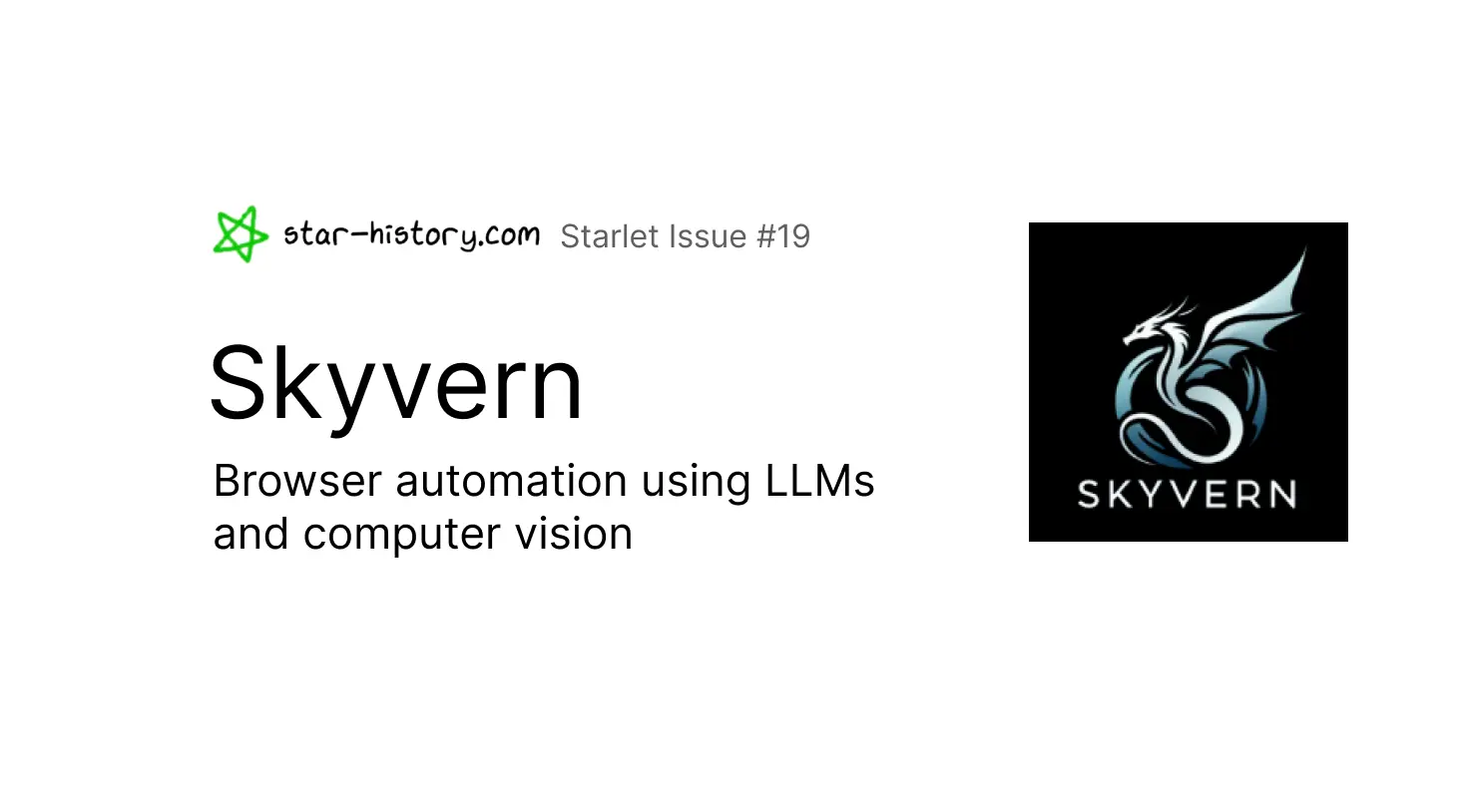 Starlet #19 Skyvern: Browser automation using LLMs and computer vision